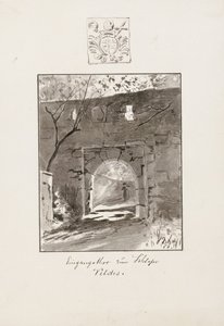 Portail dans les murs du château de Bled - Ladislav Benesch